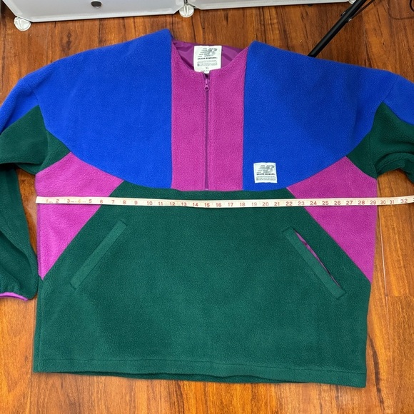 New Balance Salehe Bembury Yurt Fleece Pullover Jacket Nightwatch Green Size XL - Picture 9 of 10